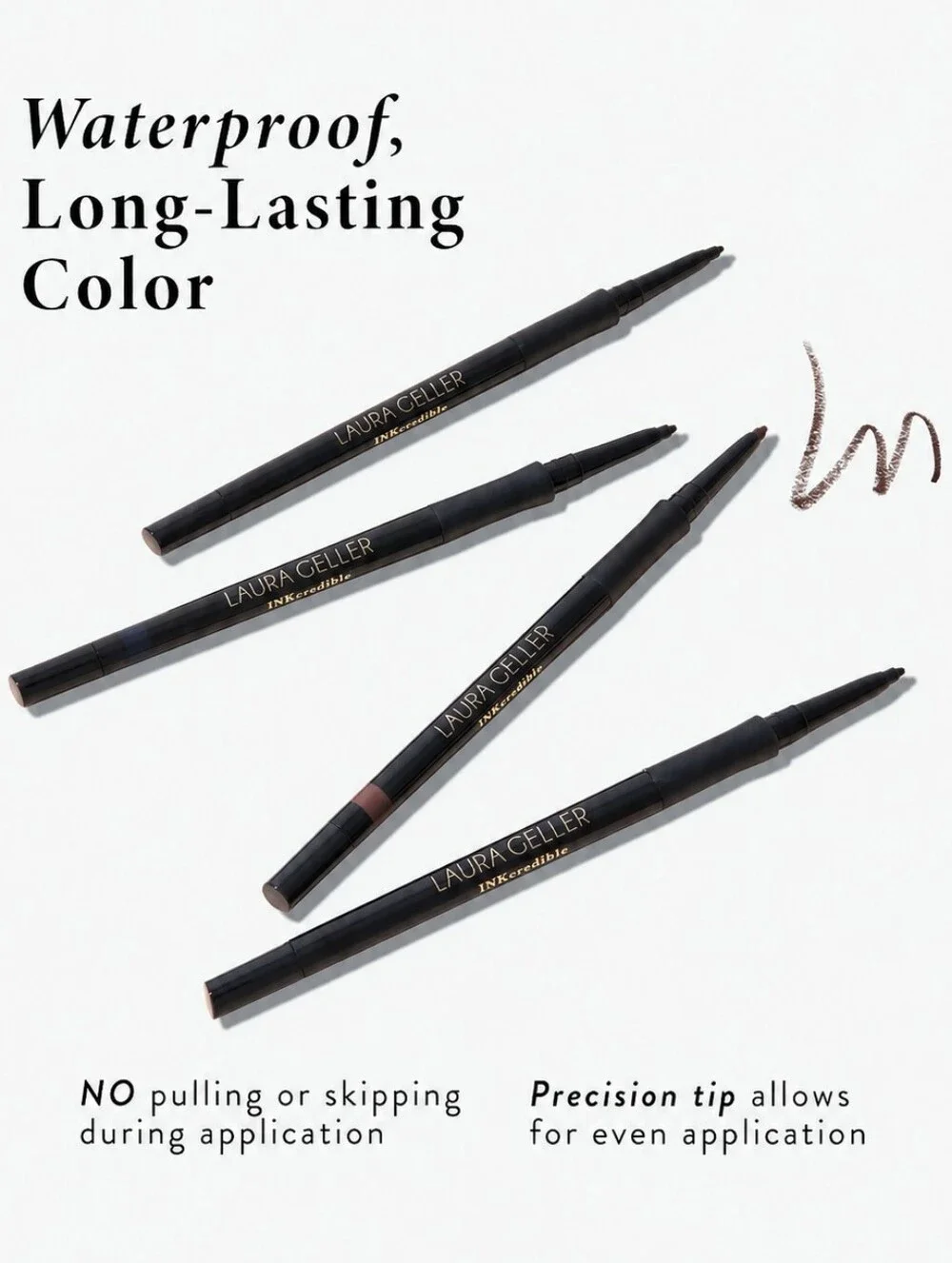 Laura Geller Long Wear Smudgeproof Gel Eyeliner Graphite Metallic Pewter Shimmer